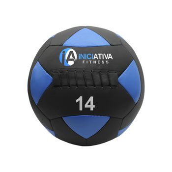 WALL BALL 14KG EM COURO LEGITIMO - | INICIATIVA FI... - Iniciativa Fitness