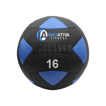 WALL BALL 16KG EM COURO LEGITIMO - UNIDADE | INICI... - Iniciativa Fitness