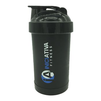 Coqueteleira preta 500 ml - CAN - Iniciativa Fitness