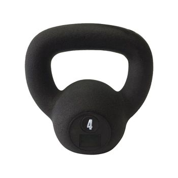 Kettlebell emborrachado texturizado 4kg - unidade ... - Iniciativa Fitness