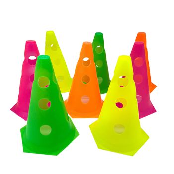 Cone de agilidade de silicone com furos - CCF - Iniciativa Fitness