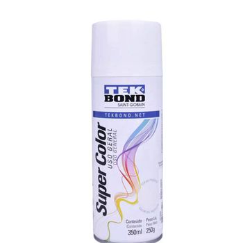 Tinta Spray Tekbond Branco Fosco 350ml - 04298 - Casa da Borracha