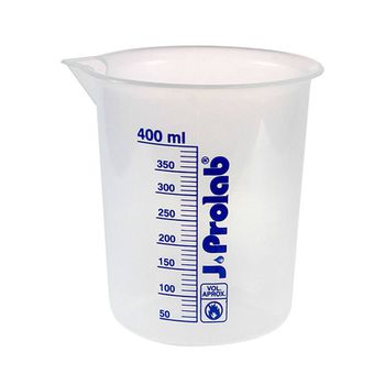 Copo Becker Com Escala 400ml J.Prolab - 10353 - Casa da Borracha