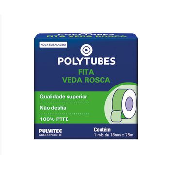 FITA VEDA ROSCA 18 MM X 25 MT PULVITEC 184284 - 00... - Casa da Borracha