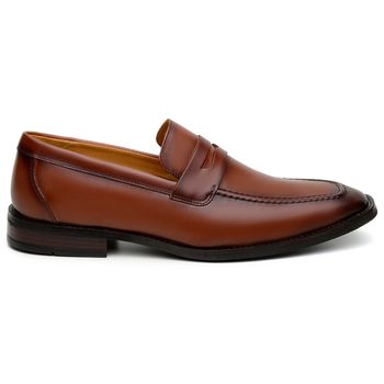 Sapato Social Masculino Mocassim CNS 68005 Whisky e Bronze - CNS