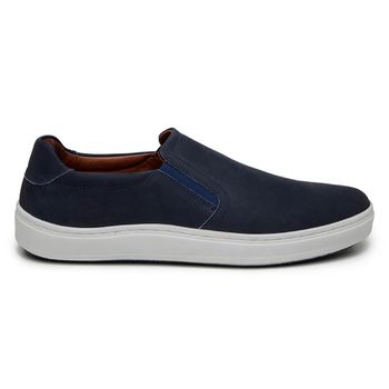 Tênis Casual Masculino Slip-on CNS 21070 Marinho Nobuck - CNS