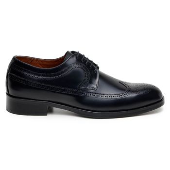 Sapato Social Masculino Derby CNS+ Brogue Holl Preto - CNS