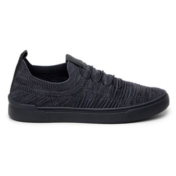 Tênis Casual Masculino CNS BON 004 Cinza Mesclado e Preto - CNS