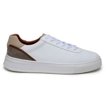 Tênis Casual Masculino CNS Donatello 04 Branco e Mouse - CNS