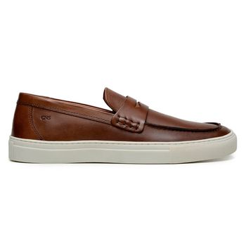 Sapato Casual Masculino Mocassim CNS 6036 Tan - CNS