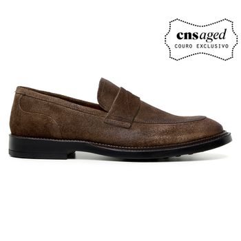 Sapato Casual Masculino Mocassim CNS 611004 Kaki - CNS