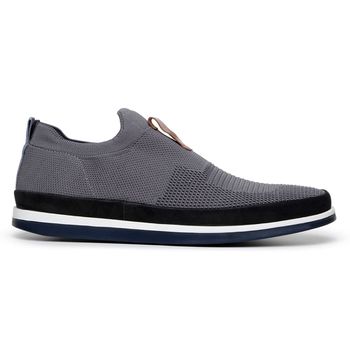 Sapato Casual Masculino CNS Padua 81 Chumbo e Preto - CNS