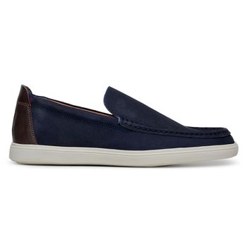 Sapato Casual Masculino Mocassim CNS 20001 Anil e Café - CNS