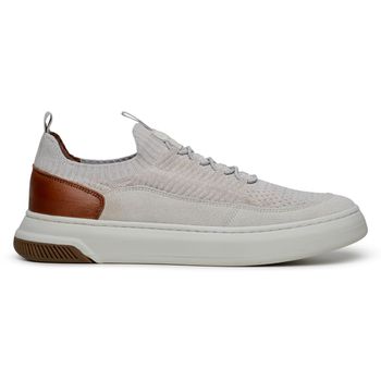 Tênis Casual Masculino CNS LUX 009 Cinza e Tan - CNS