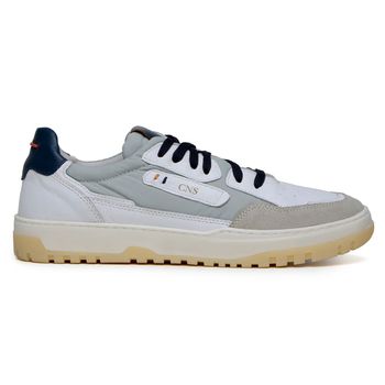 TÊNIS CASUAL MASCULINO CNS MURPHY III BRANCO E MARINHO - CNS