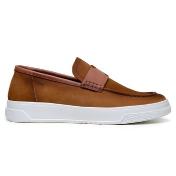 SAPATO CASUAL MASCULINO MOCASSIM CNS ROD IV HAVANA - CNS