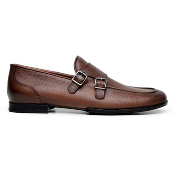 SAPATO MASCULINO MONK STRAP CNS BRUCE II WHISKY - CNS