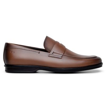 SAPATO SOCIAL MASCULINO MOCASSIM CNS VOSS I WHISKY - CNS