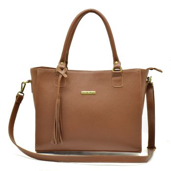 BOLSA GRANDE COURO LEGITIMO CARAMELO REF:DM-05 - Daniella Marques | Bolsas Femininas em Couro