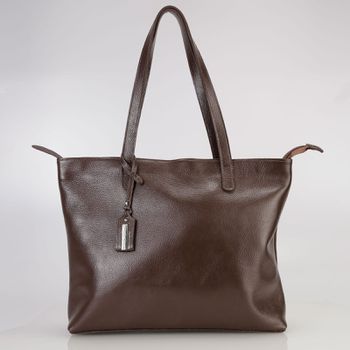 Bolsa Feminina Grande sacola couro legitimo chocolate ref:DM-25 - Daniella Marques | Bolsas Femininas em Couro
