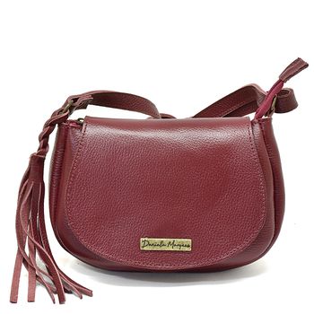 Mini Bolsa Couro Legitimo bordo REF:DM-15 - Daniella Marques | Bolsas Femininas em Couro