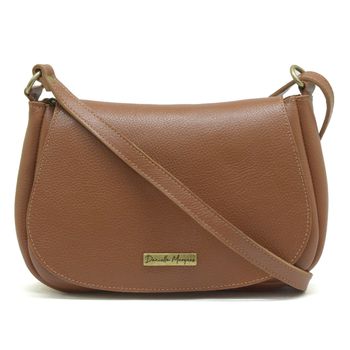 Bolsa media couro legitimo caramelo ref: DM-08 - Daniella Marques | Bolsas Femininas em Couro