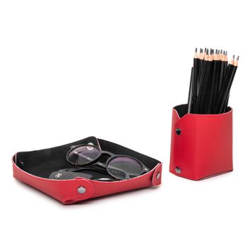 Combo Porta Lapis + Porta Treco Vermelho - combopo... - BULLPAD