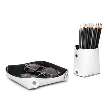 Combo Porta Lapis + Porta Treco Branco - comboport... - BULLPAD