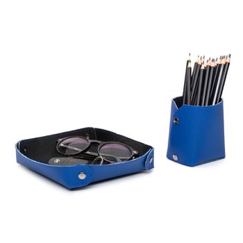 Combo Porta Lapis + Porta Treco Azul Bic - combopo... - BULLPAD