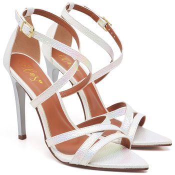 7911 Sandália Salto Alto Bico Folha Arraia Furtacor Branco - ELLA´S ONLINE | Calçados e Acessórios Femininos