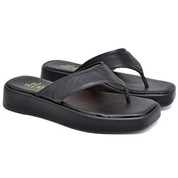 11003 Sandália Flat Napa Preto - ELLA´S ONLINE | Calçados e Acessórios Femininos