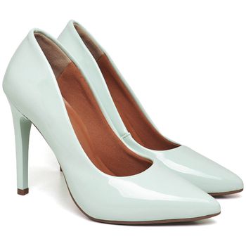 7101 Scarpin Salto Alto Verniz Hortelã - ELLA´S ONLINE | Calçados e Acessórios Femininos