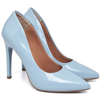 7101 Scarpin Salto Alto Verniz Indigo - ELLA´S ONLINE | Calçados e Acessórios Femininos