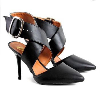 7920 Scarpin Salto Alto Napa Preto - ELLA´S ONLINE | Calçados e Acessórios Femininos
