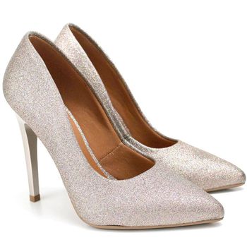 Scarpin Salto Alto Gliter Glamour Furtacor - ELLA´S ONLINE | Calçados e Acessórios Femininos