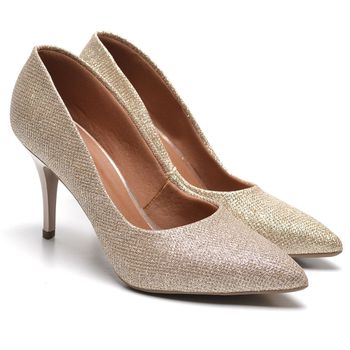 Scarpin Salto Médio Luminicolor Cobre - ELLA´S ONLINE | Calçados e Acessórios Femininos