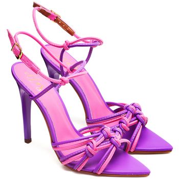 7940 Sandália Salto Alto Bico Folha Napa Iris Azaleia - ELLA´S ONLINE | Calçados e Acessórios Femininos
