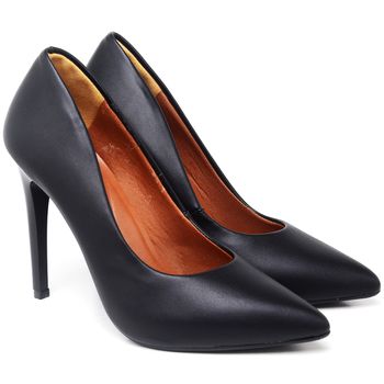 Scarpin Salto Alto Napa Preto - ELLA´S ONLINE | Calçados e Acessórios Femininos