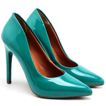 Scarpin Salto Alto Verniz Menta - ELLA´S ONLINE | Calçados e Acessórios Femininos