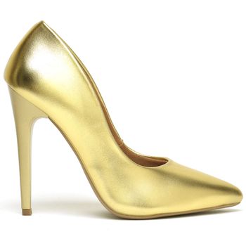  Scarpin Salto Alto Metalizado Ouro - ELLA´S ONLINE | Calçados e Acessórios Femininos