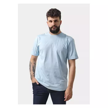 Camiseta Básica Algodão Azul Claro - Ever Way