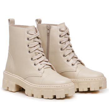 Bota Coturno Anita Off White - Ever Way