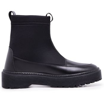 Bota Coturno Rafaela Sem Ziper Preta - Ever Way