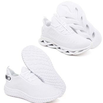 Kit 2 Tênis Unissex Evoltenn Easy Modelos Diferentes White e Branco