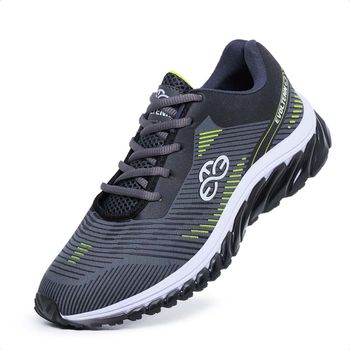Tênis Masculino Esportivo Evoltenn Tube Runner Cinza - Evoltenn