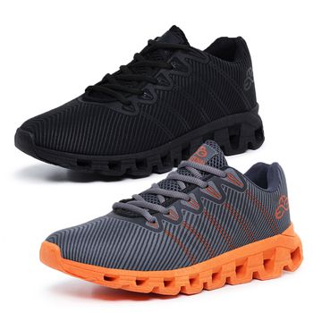 Kit 2 Tênis Masculino Esportivo Evoltenn Running Nuvem Black e Cinza