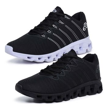 Kit 2 Tênis Masculino Esportivo Evoltenn Running Nuvem Preto e Black