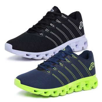 Kit 2 Tênis Masculino Esportivo Evoltenn Running Nuvem Preto e Marinho