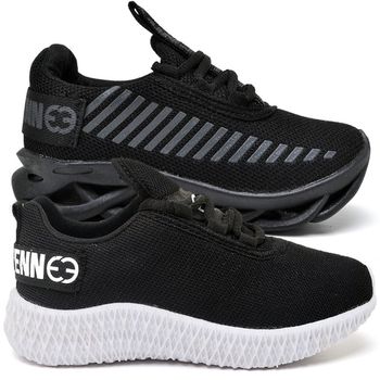 Kit 2 Tênis Infantil Esportivo Modelos Diferentes Black e Preto Branco
