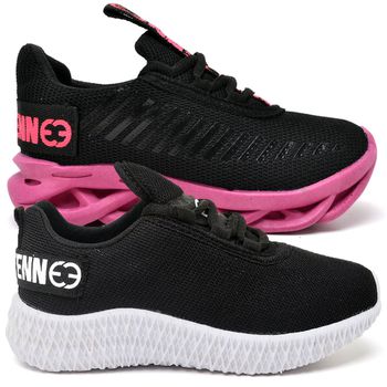 Kit 2 Tênis Infantil Esportivo Modelos Diferentes Pink e Black